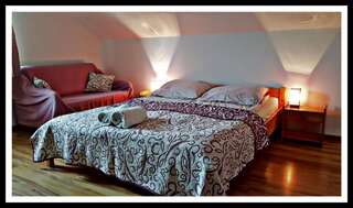 Отели типа «постель и завтрак» Leśne Berdo Przysłup Цисна Номер с кроватью размера «king-size» и видом на горы-4